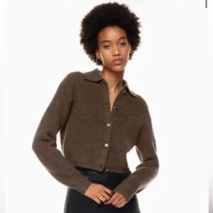 Wilfred Nextdoor Brown Cardigan Sweater